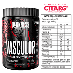 Pré-treino Vasculor 300g - Darkness