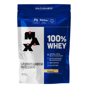 Whey Protein 100% 900g Refil - Max Titanium