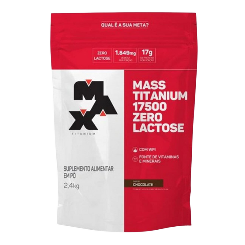 Hipercalórico Mass Titanium zero lactose 2,4kg - Max Titanium