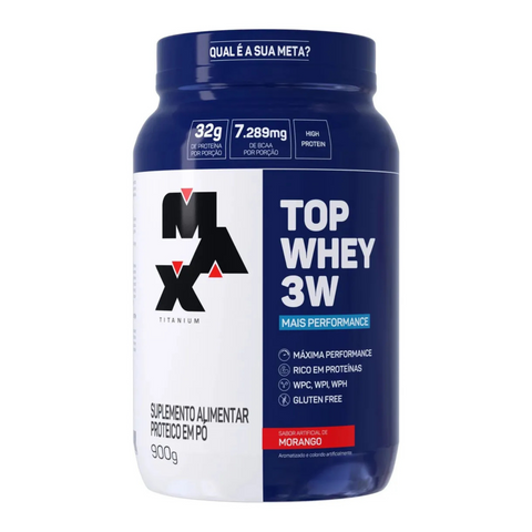 Whey Protein 3w 900g Pote - Max Titanium