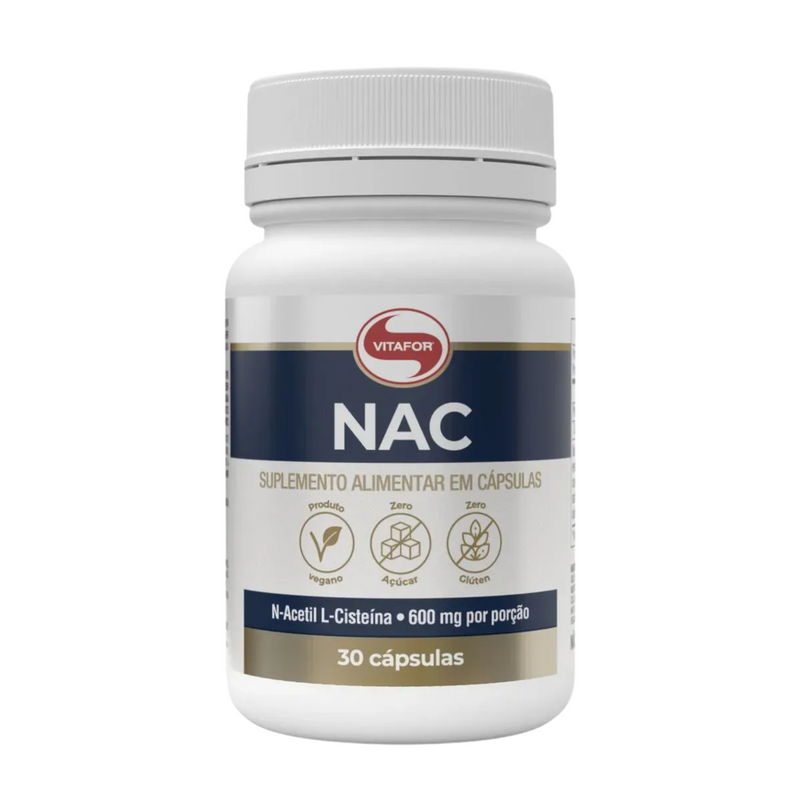 Nac N-acetil L-cisteína 600mg Vitafor 30 Cápsulas