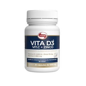 Vita D3 C+Zinco 30 Caps - Vitafor