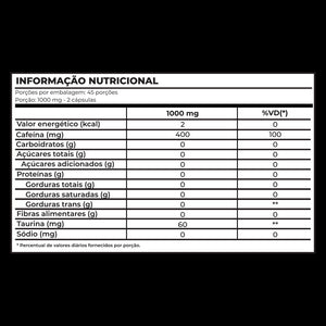Termogênico Burn X Black 90 Cápsulas - 1Pure Nutrition